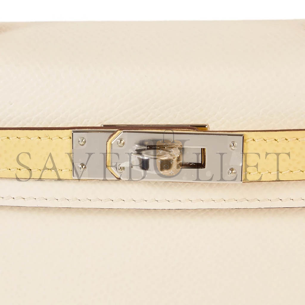 HERMÈS MASTER MINI KELLY II EPSOM VEAU EPSOM TRICOLORE (19*12*5.5cm)